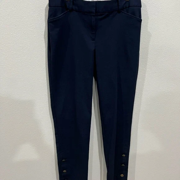 Talbots Blue Hampshire Ankle Pants, Size 8 - Picture 2 of 8